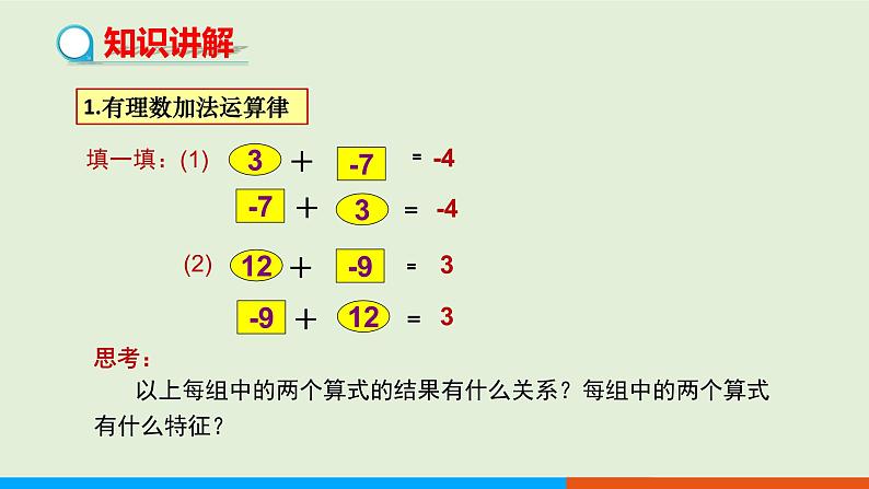 1.3.1 有理数的加法（第2课时） 教学课件-人教版数学七年级上册第4页