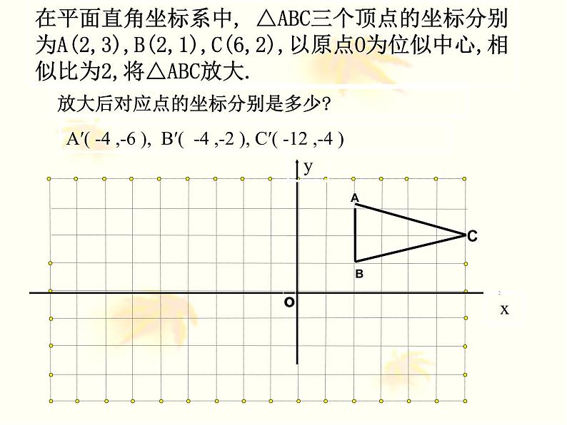 《在平面直角坐标系中画位似图形》PPT课件2-九年级下册数学人教版08