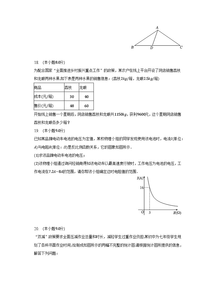 2023年广东省惠州市惠城区中考数学一模试卷（含解析）第3页