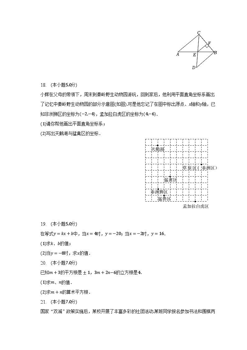 2022-2023学年吉林省白山市抚松县三校七年级（下）期中数学试卷（含解析）第3页