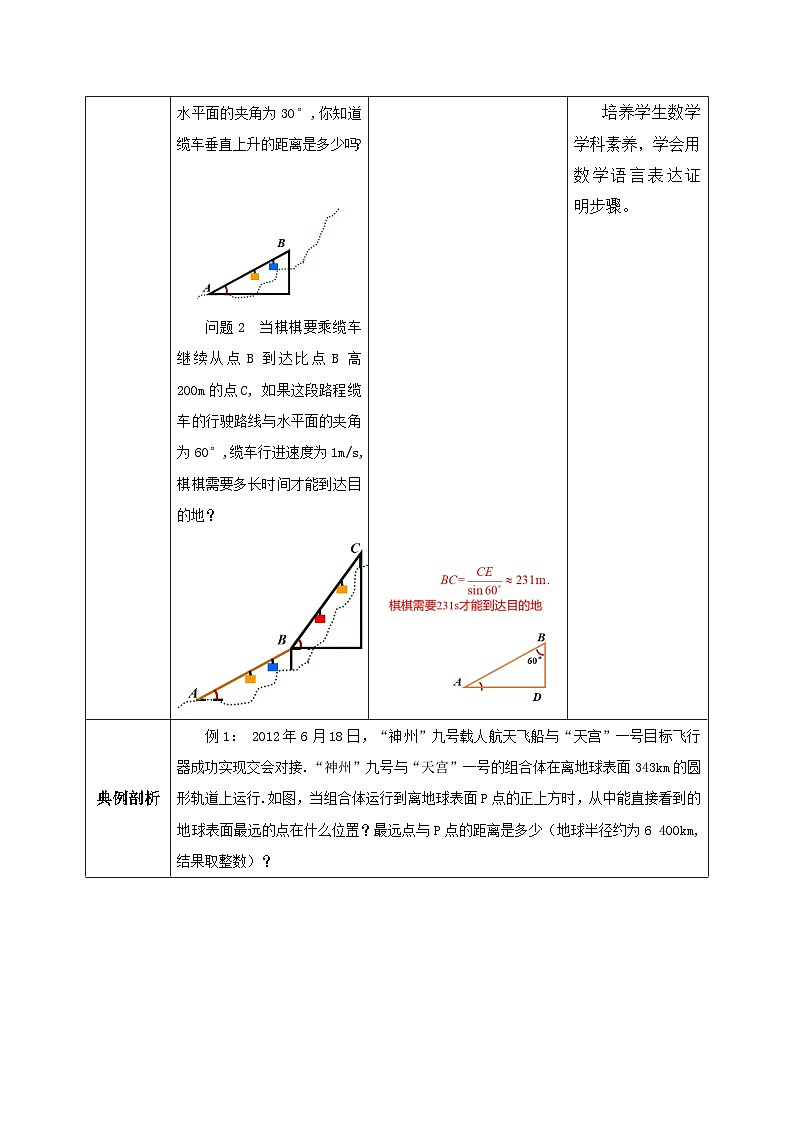 人教版数学九年级下册 28.2.2.1 《解直角三角形的简单应用》 课件+教案+分层练习+预习案02