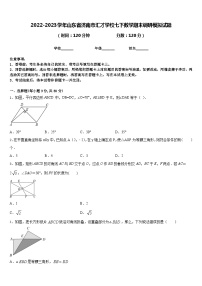 2022-2023学年山东省济南市汇才学校七下数学期末调研模拟试题含答案