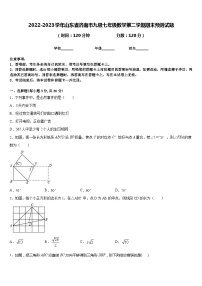 2022-2023学年山东省济南市九级七年级数学第二学期期末预测试题含答案