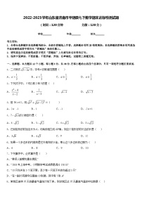 2022-2023学年山东省济南市平阴县七下数学期末达标检测试题含答案