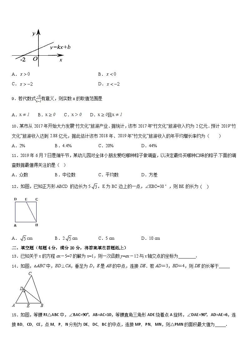 2022-2023学年山东省济宁市、曲阜市七下数学期末教学质量检测试题含答案第2页