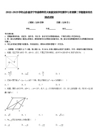 2022-2023学年山东省济宁市曲阜师范大附属实验学校数学七年级第二学期期末综合测试试题含答案