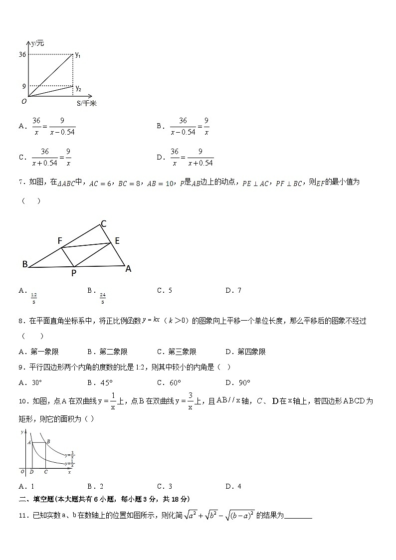 2022-2023学年山东省梁山县数学七年级第二学期期末统考模拟试题含答案第2页