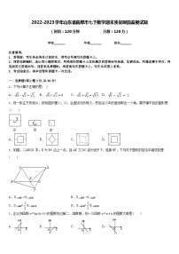 2022-2023学年山东省曲阜市七下数学期末质量跟踪监视试题含答案