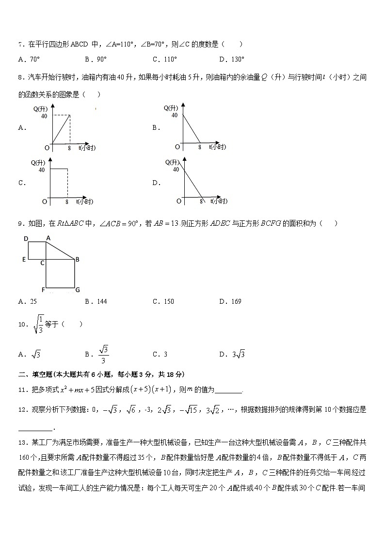 2022-2023学年山东省滨州市邹平县数学七下期末考试模拟试题含答案02