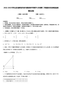 2022-2023学年山东省肥城市湖屯镇初级中学数学七年级第二学期期末质量跟踪监视模拟试题含答案