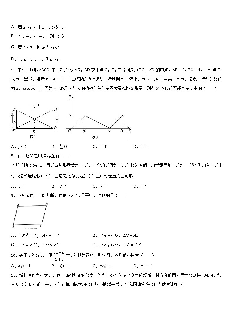 2022-2023学年山东省菏泽定陶区五校联考七年级数学第二学期期末监测模拟试题含答案第2页