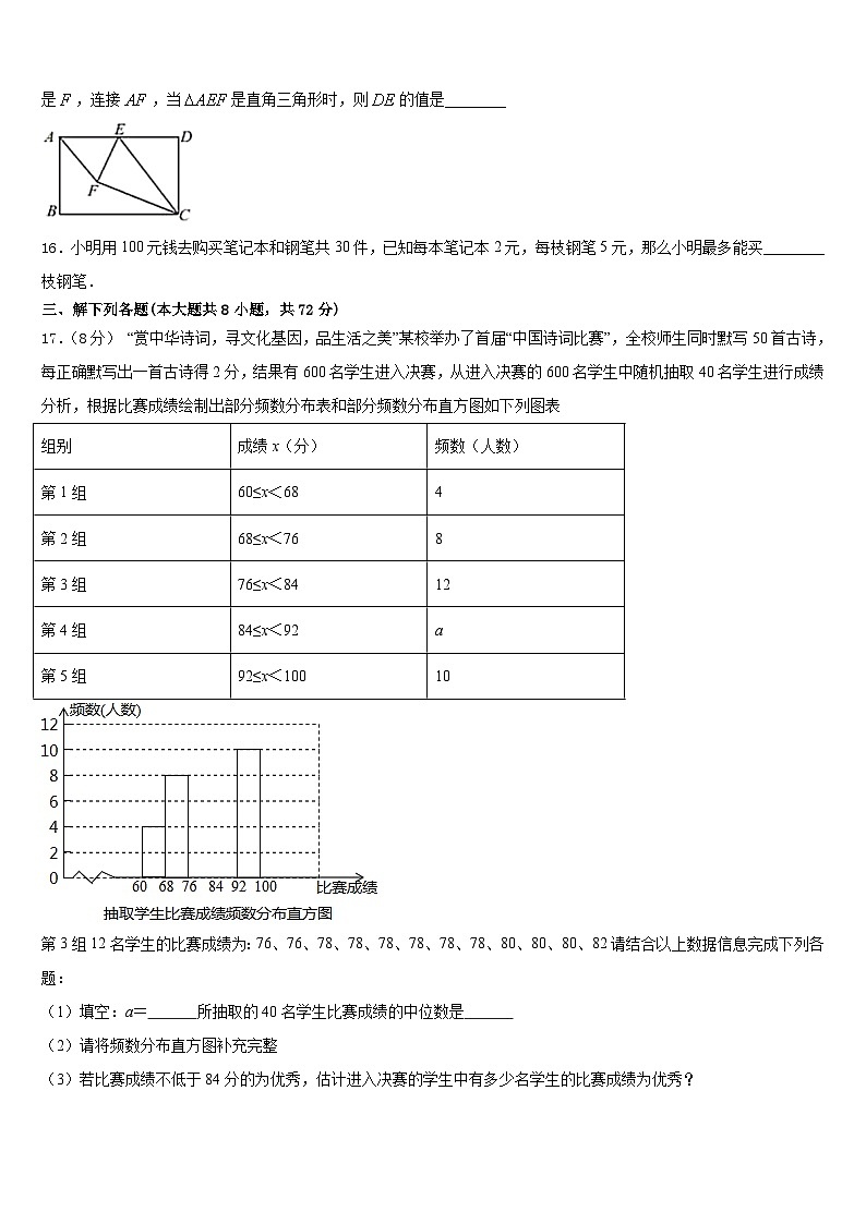 2022-2023学年山东省聊城市东阿县七年级数学第二学期期末调研试题含答案第3页