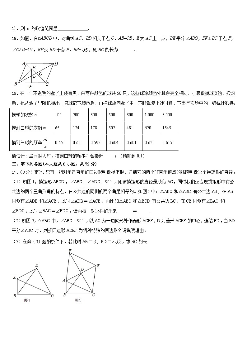 2022-2023学年山东省滕州市育才中学七下数学期末学业质量监测模拟试题含答案03