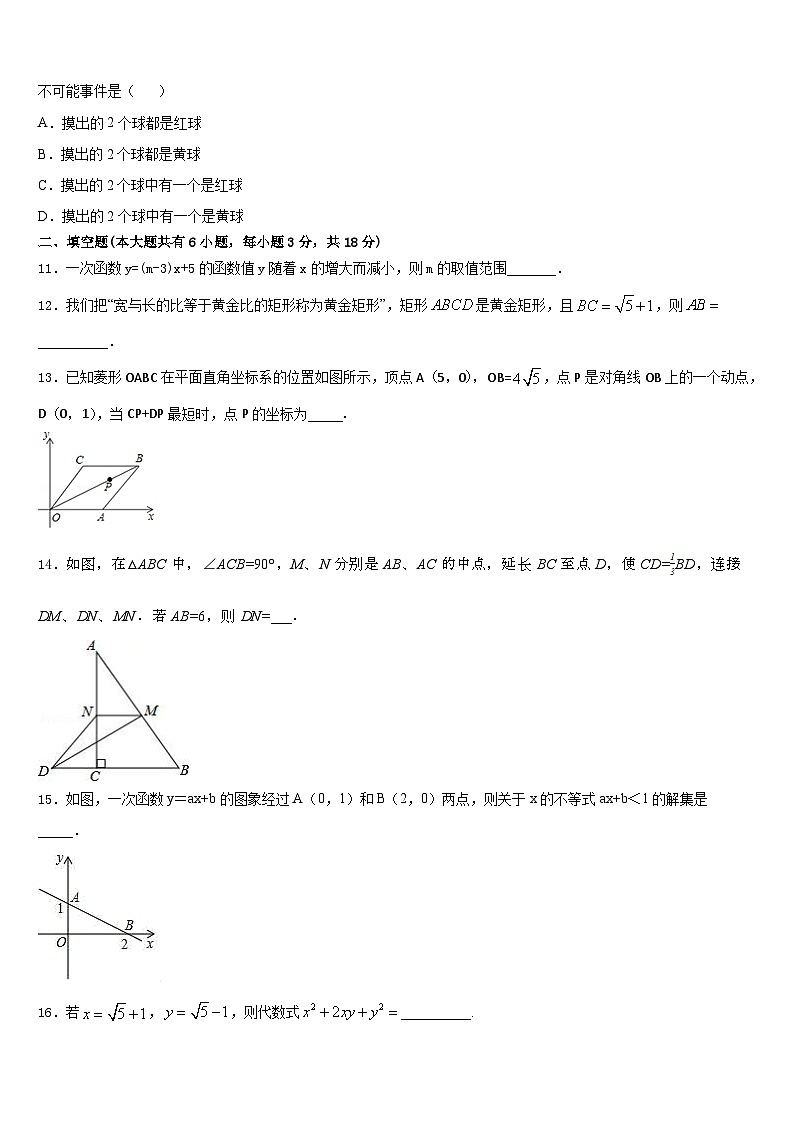 2022-2023学年山东省淄博市周村区萌水中学数学七下期末学业质量监测试题含答案03