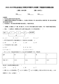 2022-2023学年山东省龙口市第五中学数学七年级第二学期期末检测模拟试题含答案