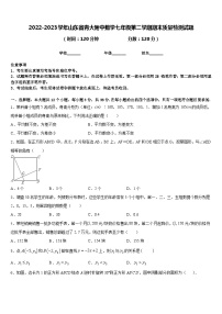 2022-2023学年山东省青大附中数学七年级第二学期期末质量检测试题含答案