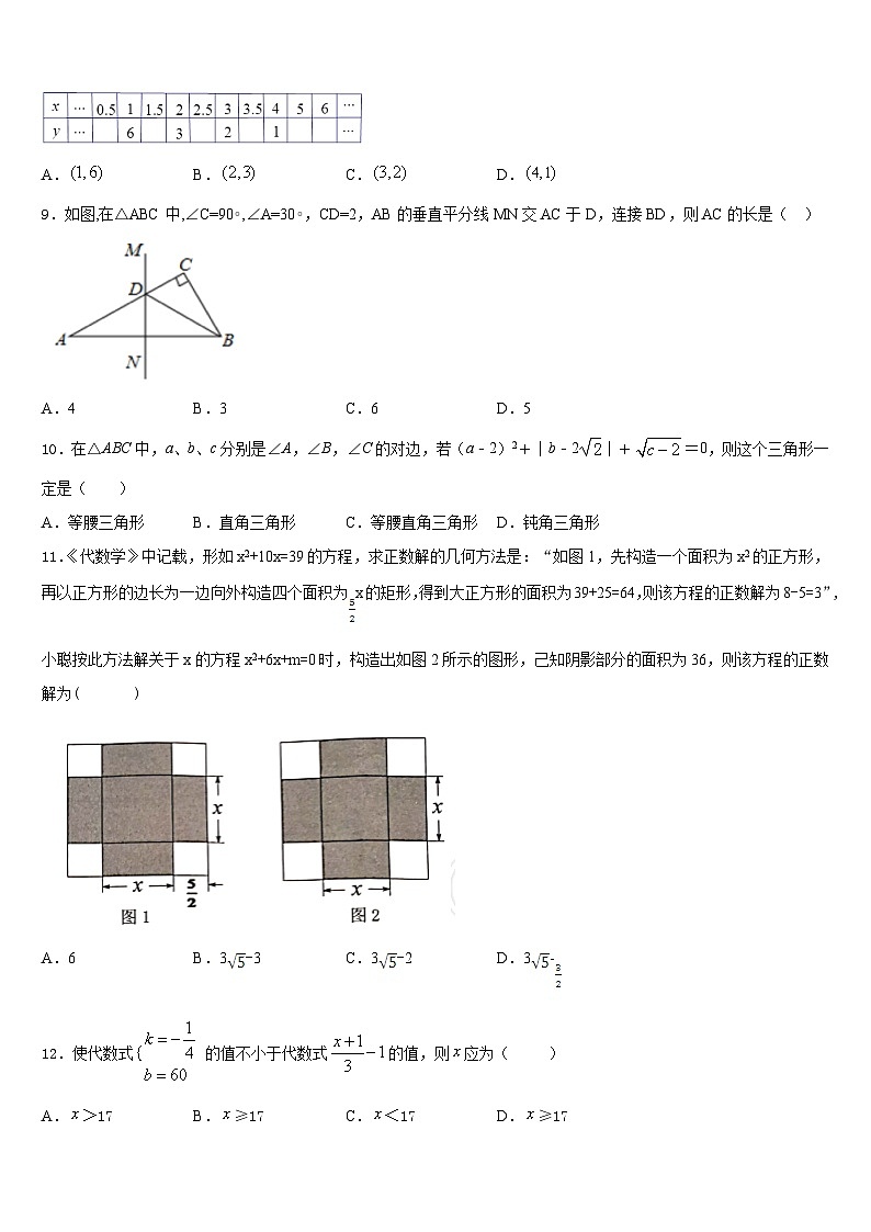 2022-2023学年山东省青州市吴井初级中学七下数学期末复习检测模拟试题含答案03