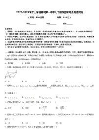 2022-2023学年山东省郓城第一中学七下数学期末综合测试试题含答案