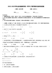 2022-2023学年山东省诸城市树一中学七下数学期末达标检测试题含答案