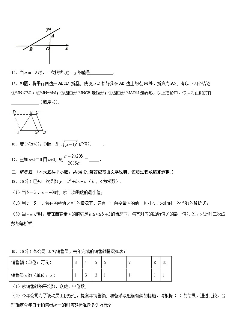 2022-2023学年广东省云浮七年级数学第二学期期末调研模拟试题含答案第3页