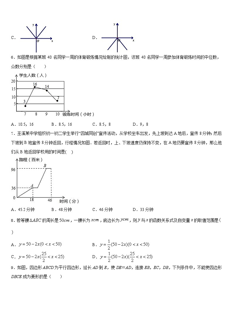 2022-2023学年山西省怀仁市七年级数学第二学期期末统考模拟试题含答案第2页