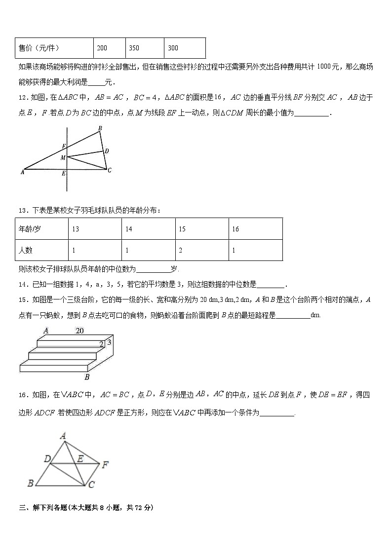 2022-2023学年山西省太原师范院附属中学数学七下期末经典试题含答案第3页