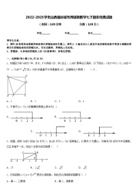 2022-2023学年山西省运城市芮城县数学七下期末经典试题含答案