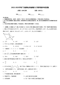 2022-2023学年广东省佛山市南海区七下数学期末考试试题含答案