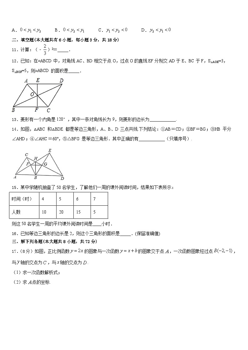 2022-2023学年广东省广州市广大附中数学七下期末联考模拟试题含答案03