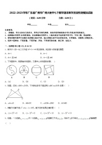 2022-2023学年广东省广州市广州大附中七下数学期末教学质量检测模拟试题含答案