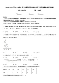 2022-2023学年广东省广州市华南师范大附属中学七下数学期末达标检测试题含答案