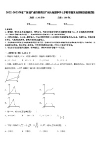 2022-2023学年广东省广州市越秀区广州大附属中学七下数学期末质量跟踪监视试题含答案