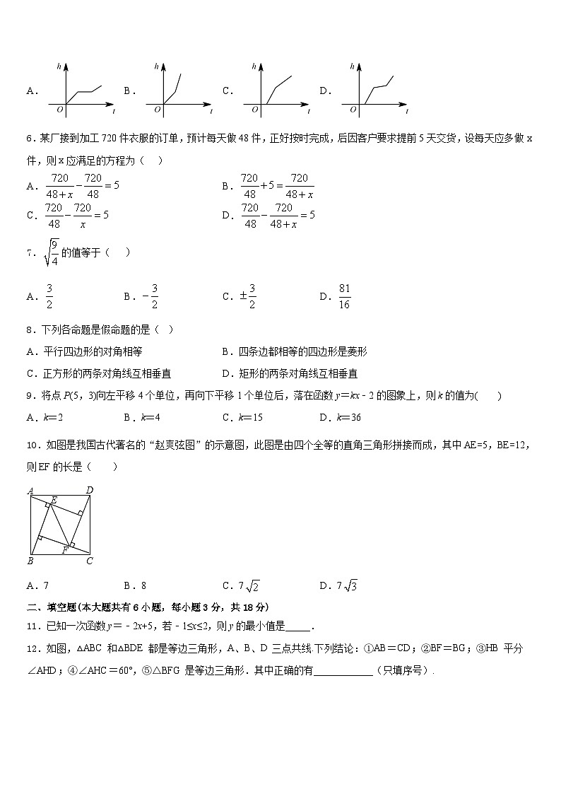 2022-2023学年广东省广州天河区七校联考七年级数学第二学期期末监测模拟试题含答案第2页