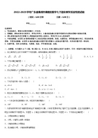 2022-2023学年广东省惠州市惠阳区数学七下期末教学质量检测试题含答案