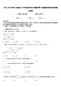 2022-2023学年广东省吴川一中学实验学校七年级数学第二学期期末教学质量检测模拟试题含答案