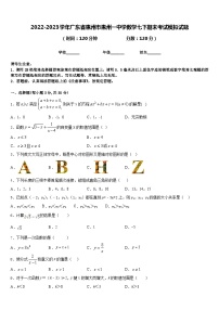 2022-2023学年广东省惠州市惠州一中学数学七下期末考试模拟试题含答案