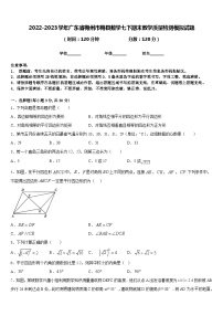 2022-2023学年广东省梅州市梅县数学七下期末教学质量检测模拟试题含答案