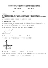 2022-2023学年广东省深圳市七年级数学第二学期期末经典试题含答案