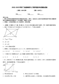 2022-2023学年广东省潮州市七下数学期末考试模拟试题含答案