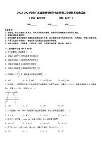 2022-2023学年广东省潮州市数学七年级第二学期期末经典试题含答案