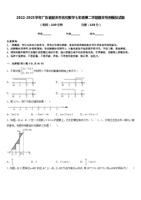 2022-2023学年广东省韶关市名校数学七年级第二学期期末检测模拟试题含答案