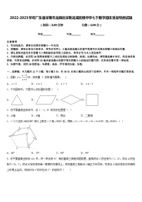 2022-2023学年广东省深圳市龙岗区深圳龙城初级中学七下数学期末质量检测试题含答案