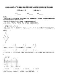 2022-2023学年广东省肇庆市地质中学数学七年级第二学期期末复习检测试题含答案