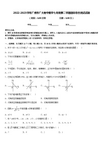 2022-2023学年广州市广大附中数学七年级第二学期期末综合测试试题含答案