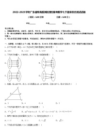 2022-2023学年广东省珠海香洲区四校联考数学七下期末综合测试试题含答案