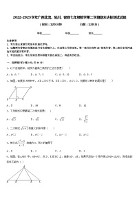 2022-2023学年广西北流、陆川、容县七年级数学第二学期期末达标测试试题含答案