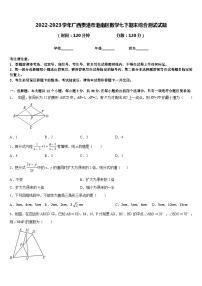 2022-2023学年广西贵港市港南区数学七下期末综合测试试题含答案