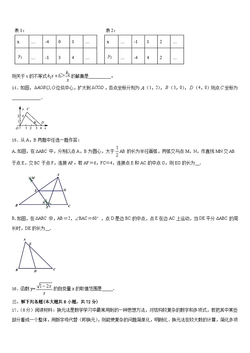 2022-2023学年广西河池市凤山县七年级数学第二学期期末联考试题含答案第3页