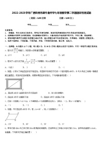 2022-2023学年广西钦州市犀牛角中学七年级数学第二学期期末检测试题含答案