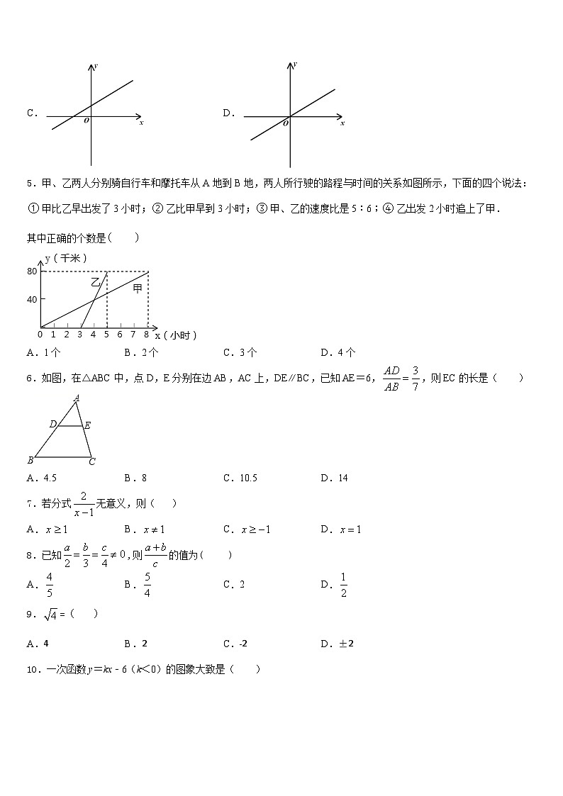 2022-2023学年广西省百色市名校数学七下期末复习检测模拟试题含答案02